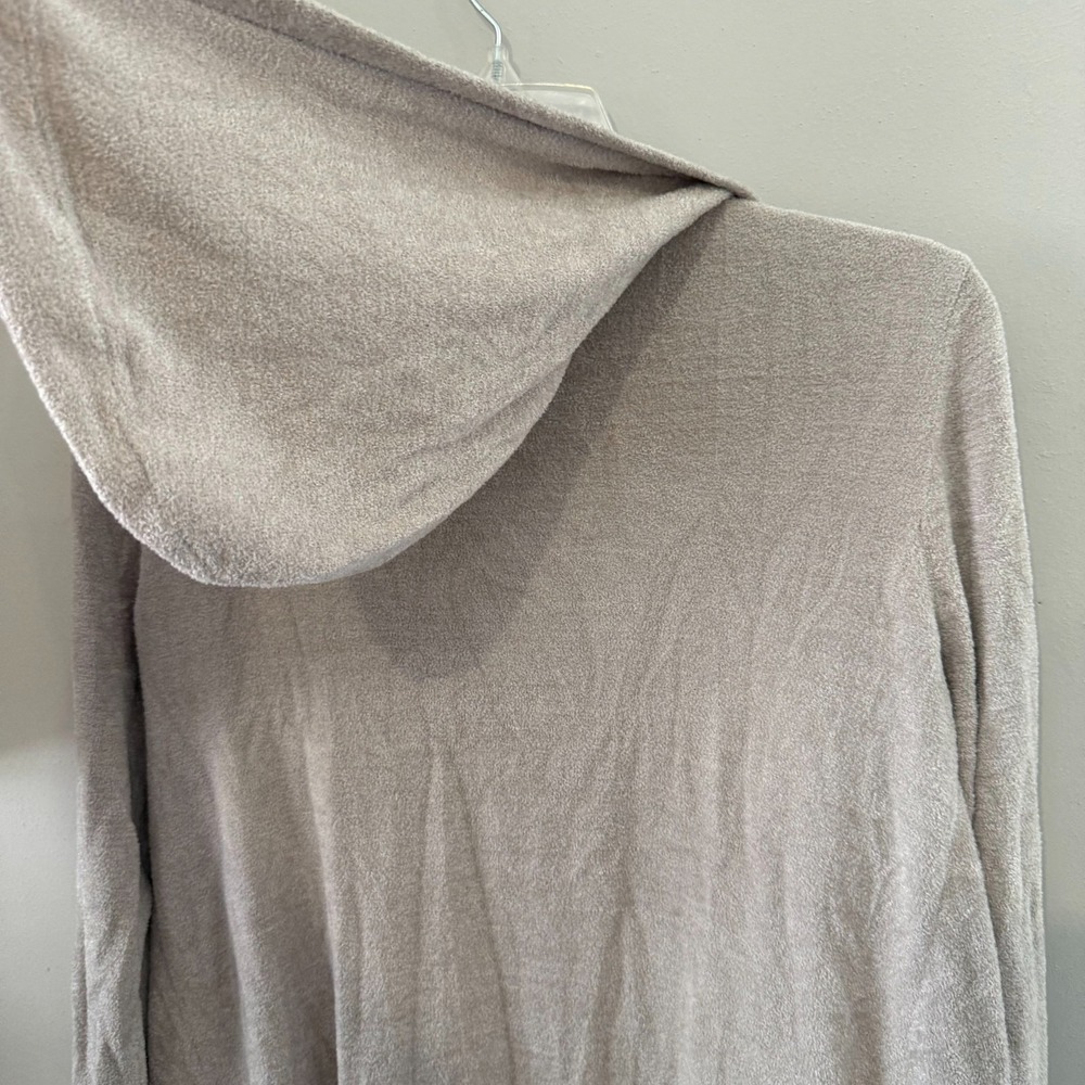 Barefoot Dreams CozyChic Ultra Lite Hooded Cardigan Women's Small Beige‎ Sweater - Picture 6 of 9